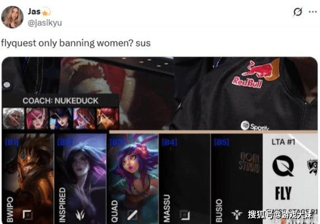 S15比赛FLY禁用(yòng)了5位女(nǚ)英雄，女(nǚ)博主公开质疑，指责他(tā)们性别歧视