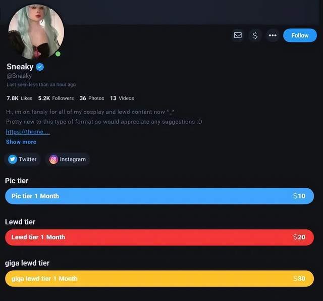 前LOL人气选手下海，變(biàn)身福利姬收費(fèi)明码标价，开發(fā)全新致富路？